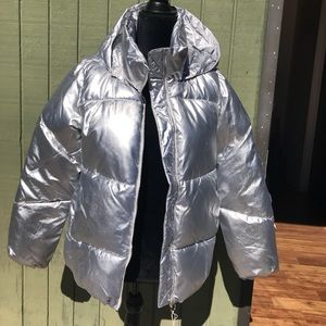 Sold! ZARA Girl’s Silver Puffer Jacket